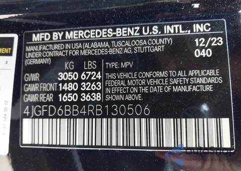 2024 Mercedes-Benz Amg Gle 53 Coupe 4Matic+ z USA, uszkodzony, nr VIN 4JGFD6BB4RB130506